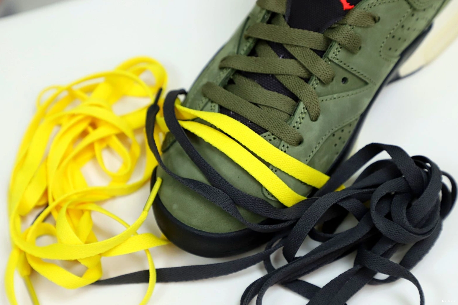 Affordable Kimikick SCOTT TRAVIS RETRO AIR X 6 'OLIVE' 1983 JORDAN 1225